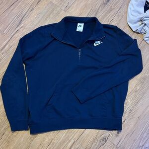 Nike Men's Zip-Up Black Sweater